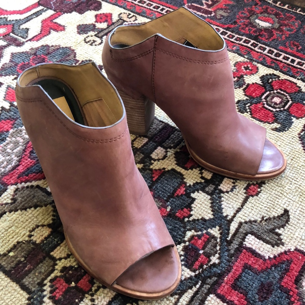 Dolce Vita Nubuck Leather Mules Size 10